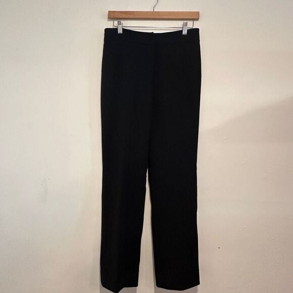 Giada Virgin Wool Black Mid-Rise Dress Pants Size 12 - Picture 1 of 3